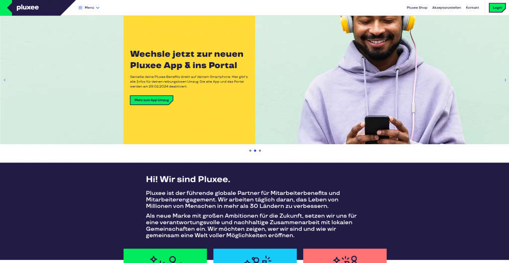 Pluxee Deutschland Website